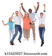 Happy Casual Group Of People Happy Casual Group Of People