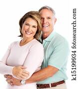 Happy senior couple in love.