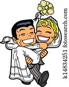 Happy Wedding Couple Happy Wedding Couple