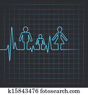 Heartbeat make family icon