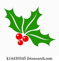 Holly berry symbol Holly berry symbol