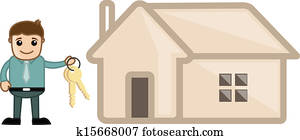 Home Loan - Business Cartoon