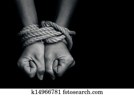 Human trafficking - Concept Photo