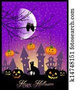 Illustration of Halloween Illustration of Halloween