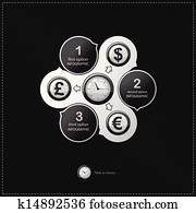 Infographics options banners Infographics options banners