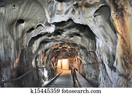 Inside of salt mine 