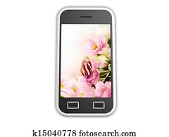 Isolated cell phone Isolated cell phone