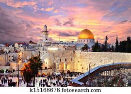 Jerusalem Old City at Temple Mount Jerusalem Old City at Temple Mount