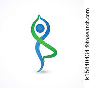 joga haltung, gesund, leben, symbol, vektor joga haltung, gesund, leben, symbol, vektor
