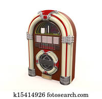 Juke Box Radio Isolated Juke Box Radio Isolated