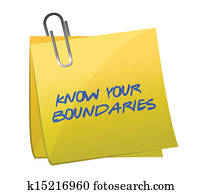 know your boundaries. illustration design