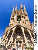 La Sagrada Familia in Barcelona, Spain. La Sagrada Familia in Barcelona, Spain.