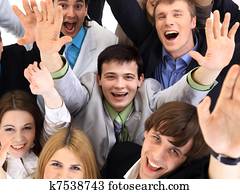 Large group of business people. Over white background Large group of business people. Over white background