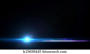 Lens Flares crossing Sea Blue bottom Lens Flares crossing Sea Blue bottom