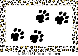leopard footprints leopard footprints