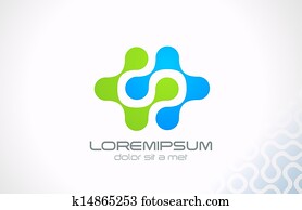 logotipo, tecnologia, molécula, e, elétrico, ciência, abstratos, vector.