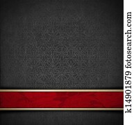 Luxury Floral Gray and Red Velvet Background Luxury Floral Gray and Red Velvet Background