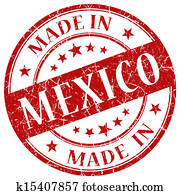 Made In Mexico red stamp Made In Mexico red stamp