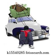 Man Looking at Property Guide Book