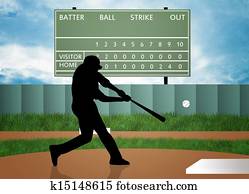 man play to baseball