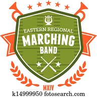 Marching band emblem Marching band emblem