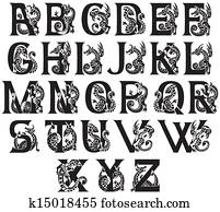 medieval alphabet medieval alphabet