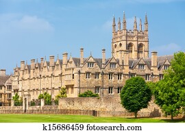 Merton College. Oxford, UK