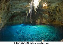 mexican cenote, sinkhole