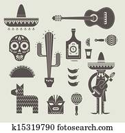 Mexico icons Mexico icons