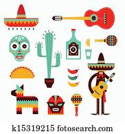 Mexico icons Mexico icons