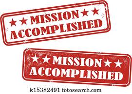 Mission Accomplished Rubber Stamp Mission Accomplished Rubber Stamp