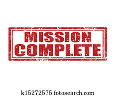 Mission complete-stamp Mission complete-stamp