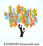 Money Tree Clipart K13570861 Fotosearch - money tree