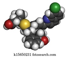 montelukast, asma, e, via aérea, alergia, droga, químico, structure.