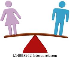 mujer hombre, igualdad, sexo, género, balance