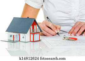 mulher, sinais, acordo, para, casa