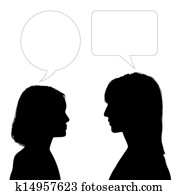 mãe filha, cara enfrentar, diálogo