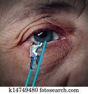 médico, cuidado olho