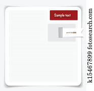 Note paper. Vector EPS10