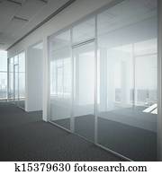 office corridor door glass