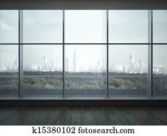 office interior with big windows office interior with big windows