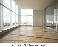 office interior with glass wall office interior with glass wall