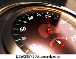 One Hundred Thirty, 130 Km per Hour, Car Speed Concept One Hundred Thirty, 130 Km per Hour, Car Speed Concept
