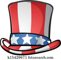 onkel sam, oberster hut, amerikanisch, karikatur onkel sam, oberster hut, amerikanisch, karikatur