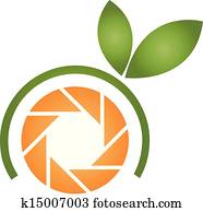 orange, photographie, logo orange, photographie, logo
