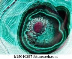 pattern on polished malachite