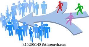 People join social company team