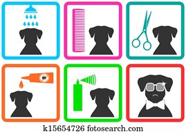 pet care icons pet care icons