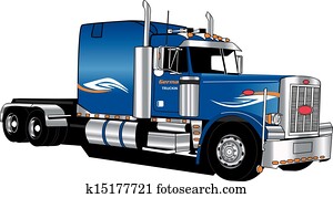 peterbilt, חצי, טרקטור, רק