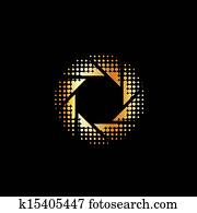 photographie, logo photographie, logo